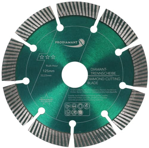 PRODIAMANT Diamanttrennscheibe 125mm RushHour für Beton und harte Materialien