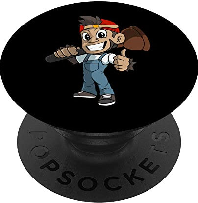 Affe Klempner Pömpel PopSockets mit austauschbarem PopGrip