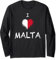 Regalo souvenir bandiera nazionale di Malta per uomini donne Maglia a Manica