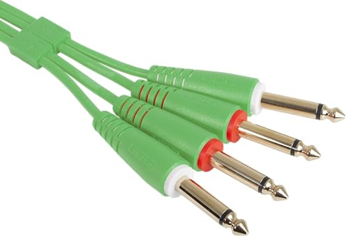 UDG Audio Cable Set 1/4'' Jack - 1/4'' Jack Green Straight 3m