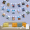 Kolpop 100 LED Photo Clip String Lights,10M Copper Wire Fairy Lights with 60 Clips Indoor Battery Powered Cooper Wire Hanging String Photo Frames Decoration for Bedroom Wedding Party Xmas (Cool White)