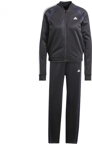 adidas Women's TEAMSPORT TRACKSUIT, black/white, S