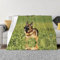 ESASAM Deutscher Schäferhund bedruckte Decke, Anti-Pilling-Flanell, super weich, bequem und warm.