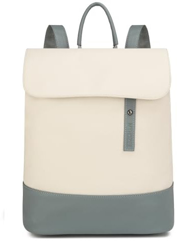 Myhozee Rucksack Damen Cityrucksack - Elegant Rucksacktasche PU Leder Anti Diebstahl Daypack mit Laptopfach 14 Zoll Backpack Wasserdicht Schulrucksack für Ausflüge Reise Freizeit