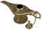 JTBDWOSK Magie Aladdin Lampe, Retro Metall Märchen Aladdin Magie Genie Teekanne Öl Lampe Home Tischdekoration,Metallisch