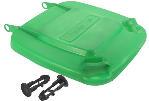 OFFSCH Couvercle De Poubelle Plastique Accessoire De Protection Pour Conteneur De Déchets Extérieur Installation Facile