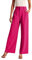 HZMM Weites Bein Hose Elegantes Hose Damen Frauen Stoffhose Für Frauen Arbeit Business Casual Hoch taillierte Anzughose Fließende Hose Büro Chino Hose Damen(Pink, L)