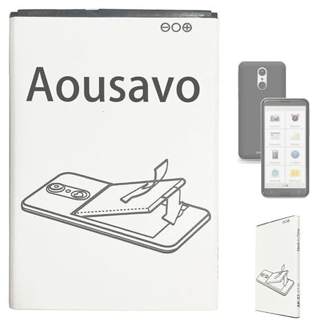 Aousavo AK-S3 ersatz akku Kompatibel mit Emporia SMART 3 Mobile Phone Smartphone Seniors (only SMART 3) Seniorenhandy