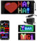 JDVOOTD Double Rangée Panneau Affichage LED | 27 X 12 cm | Plaque LED Lumineux Message | USB 5V | Flexible | Panneau LED Programmable Contrôle | Magasin, Publicitaire, Bar, Party
