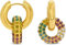 ARS-ARGENTI Creolen Ohrringe Damen Mädchen Sterling Silber 925 Gold 18K - hypoallergen (Edle Doppel-Creolen für den perfekten Business-Look PENELOPE Edelstahl 18K vergoldet 16x1mm)