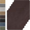 Flicken Selbstklebend Stoff,6 Stück 20x30cm Mikrofaser-Patches,Stoff Reparatur Patches Selbstklebend,Samt Reparaturflicken für Sofa, Autositze, Kleidung (Dunkelbraun)
