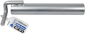 GeZu Impex Tubo de Anclaje para Andamio 1000 mm Juego of 8 | Galvanizado por Inmersión en Caliente Sistema de Anclaje de Soporte de Tubo para Construcción de Pared de Andamio
