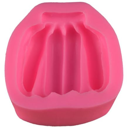 DECHOUS 1Stk Silikonform Fritteuse Backformen Bagel Pfannkuchenformer Cake-Pop-Form mutfak aksesuarları küche Accessoires wischtelgeschenk mall Bananengussschale Bananenform Kieselgel Rosa