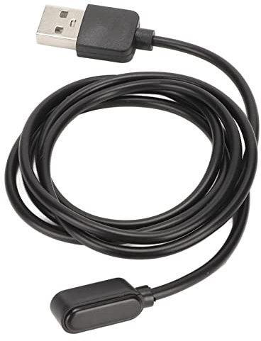 SPYMINNPOO Smartwatch Charger USB Watch Charging Cable Cord for 6 7 Band 6 7 Fit Watch, Fast Charging, Material, Compact and Lightweight, ABS PVC Material (Black)