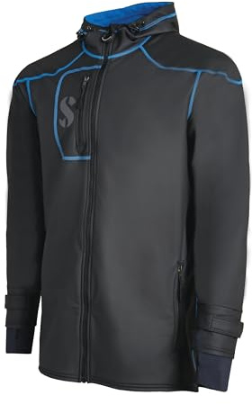 SCUBAPRO Men's Cruise Coat with Fleece Lining, Windproof and Water Resistant Jacket for Watersports, 2X-Large, Blue