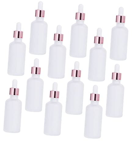 CALLARON 12pièces Flacon Compte-gouttes Verre De Lot Pour Huiles Essentielles Récipient De Voyage Et Sous-