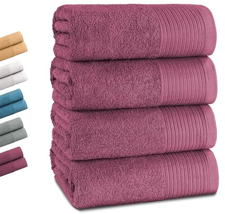 Montafox Duschtuch 140 x 70 cm 100% Baumwolle Badetuch Handtuch saugfähig | 500 g/m², OEKO-TEX, ringgesponnen, schnelltrocknend, Sauna, Fitness, Wellness, Strand, Pool, Handtücher