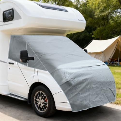 Capot de Moteur de Caravane - Couverture complète - Tissu Non tissé épais imperméable à Cinq Couches - Étanche - Protection Contre Le Gel - pour Fiat DUCATO X250/X290 et Grand SUV