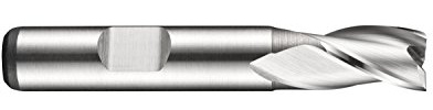 Dormer C3068.0 Serie C306 HSS-E-PM 3-Nut-Schlitzbohrer/Fräser mit hellem Finish, DIN 1835B Schaft, 8,00 mm Schnittdurchmesser