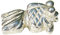 Schöne Tierfigur Goldfisch aus Zinn (Pewter) von Hand Gegossen