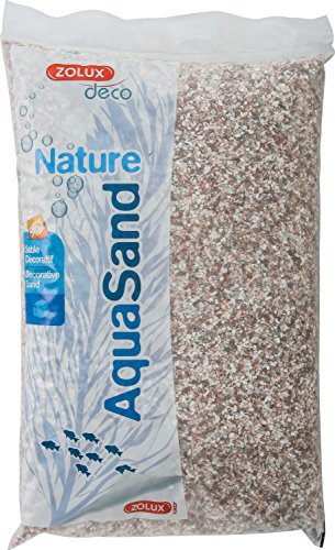 Zolux Kies Natur für Aquarium Cristobalit Pink von 1,6 bis 3 mm granulométie – 4 kg