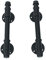 OLDRAINBOW Industrial Pipe Barn Door Handle and Pulls,Rustic Exterior Interior Door Pull Handle,Iron Front Sliding Gate Hardware,Black 12in(2pcs)