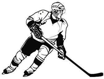 Xuniu 16x11cm Art- und Weiseauto-Fenster-Aufkleber, Eishockey-Sport-Abziehbild für das Auto-Anreden