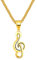 dsanbo Damen Herren Schmuck 55cm Kette Anhänger Musik Note Notenschlüssel Edelstahl Halskette