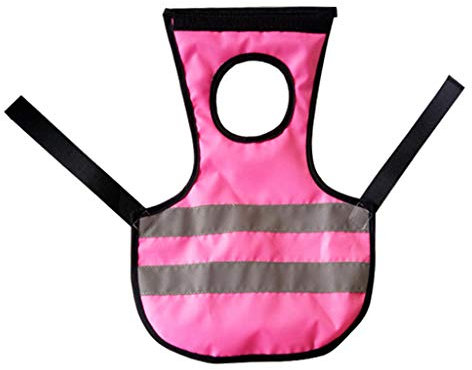 LOVIVER Hühner Warnweste Sicherheitsweste Reflektorweste für Geflügel Huhn, Rosa