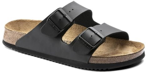 BIRKENSTOCK Unisex Erwachsene Pantolette Arizona SL Birko-Flor normal