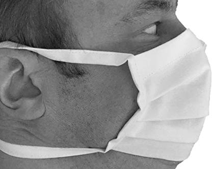 Axis Line Mund-Nasen-Maske aus Baumwolle mit Nasendraht, Waschbar bis 90° | Zweilagiger Mundschutz aus Deutschland. Handgefertigte Stoffmaske mit Nasenbügel und hitzebeständigen Bindebändern aus Stoff.