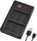 DSTE LC-E12E Batterie USB Dual Quick Chargeur pour LP-E12, Canon EOS M, EOS M2, EOS M10, EOS 100D, EOS Rebel SL1, EOS Kiss X7, EOS M50, M100, M200, EOS Kiss M,PowerShot SX70