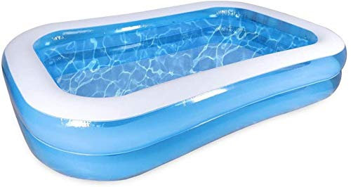 HUOQILIN Piscina Hinchable Familiar, Piscina Niños, 200 X 150 X 50 Cm Piscina Hinchable Rectangular Grande para Niños, Adultos, Jardín Y Al Aire Librel