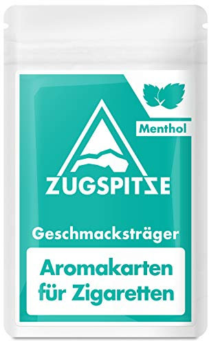 ZUGSPITZE 5 Menthol Aroma-Karten für Zigaretten oder Tabak | Die Alternative zu Menthol-Kugeln, Filter & Click-Hülsen | Menthol aus 100% natürlicher japanischer Minze