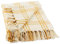 DII Farmhouse Plaid Überwurf, 50 x 60 cm, Honiggold