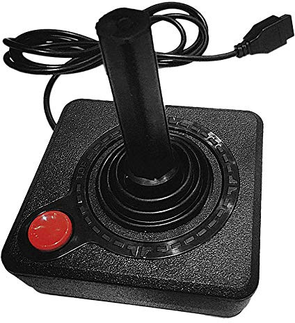 Gaetooely Spielen Joystick Controller für Atari 2600 Spiel Rocker mit 4 Wege Hebel und Einzel Aktion Taste Retro Gamepad