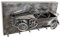 Eaxus® Wandgarderobe im Retro-Look - 3D Vintage Garderobenpaneel aus Stahl im Oldtimer-Design. Schönes 3D Wandbild, Silber