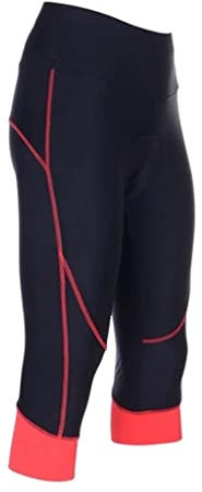 Pantalones Cortos Ciclismo Mujer 9D Gel Acolchado Bicicleta y MTB 3/4 Longitud Ciclismo Pantalones Cortos Transpirable Secado Rápido