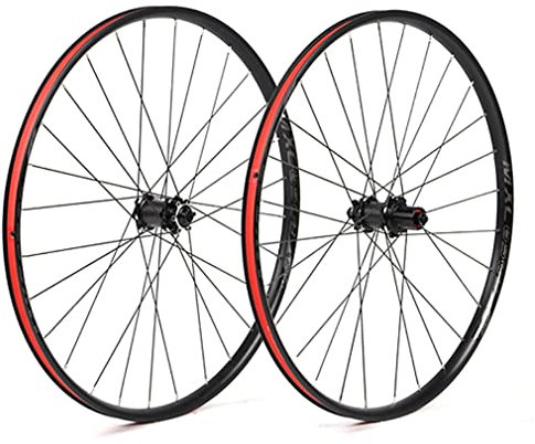 Generic Mountainbike-Laufradsatz 27,5Fahrradfelge 28H Carbon-Nabe Schnellspanner Scheibenbremse MTB-Räder für 7/8/9/10/11-fach Kassette Schwungrad 18
