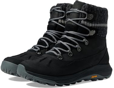 Merrell Femme Siren 4 Thermo Zip Mid WP Botte de randonnée, Noir, 38.5 EU