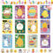 TOPJOWGA Ostern Kinder Aufkleber Basteln Set, 24 Blätter Sticker Ostern Kinder, DIY Ostereier Aufkleber, Ostern Aufkleber Kinder Machen Sie Ihre Eigenen, Ostern Basteln Kinder, Ostern Party Mitgebsel