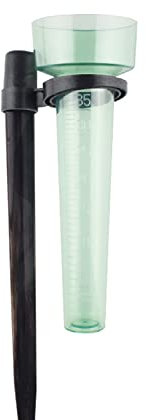 ALDHOFA Pluviomètre extérieur avec support collecteur de pluie en plastique pour jardin et ferme, vert clair