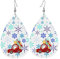 Lederohrringe Weihnachts Lkw Schmuck Ohrringe Ornamente Ohrringe Für Damen Mode Teardrop Leder Ohrringe, Für Geschenk, Frauen, Geburtstagsfeier