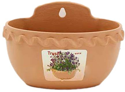 JINGAN Maceta de manguera de jardín,Macetas de flores para interiores - Jardinera de pared colgante en forma de encaje con rejilla de infiltración para colgar fácilmente para la cocina del balcón del