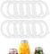 Orssmigs 12 Pièces Joints de Bocal de Remplacement, Joint Bocaux Silicone, Joints D'étanchéIté pour Bocal Mason, Joint Silicone pour Bocal le Parfait pour Bocaux en Verre (70x97mm)