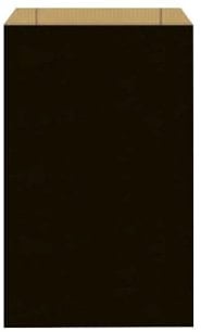 Geschenktüten mit Seitenfalte schwarz 12 + 4,5 x 20 cm, 1 VE