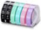UniPlus 6 Rollen 9 mm x 3 m 3D Omega Etikettenband Ersatz für Dymo Prägeband für Omega Home Junior Organizer Xpress Pro Office-Mate II Motex E-101 E-303 Prägegerät, Schwarz/Hellblau/Grün/Rosa/Lila