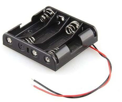 PORTAPILE PER 4 STILO (AA - UM3) CON FILO