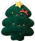 Plüsch Weihnachts kissen Spielzeug Lebkuchen Plüschmann Kissen Weihnachts Plüschtier 45 cm 3D Weihnachtsbaum Lendenkissen Weihnachtsmann Kissen Plüschpuppe Sofa Wurfkissen Kissen (Weihnachtsbaum)