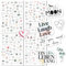 288 Aufkleber, TRANSPARENT, Hochzeit für Gästebuch, 4 Stickerbögen DIN A4, für Hochzeitsalbum, Einladungen, Dankeskarten, Sticker Scrapbook Bullet Journal (transparent)